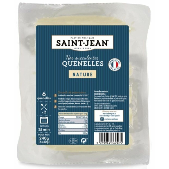 Quenelles Nature  SAINT JEAN