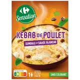 Plat cuisiné kebab poulet semoule CARREFOUR SENSATION