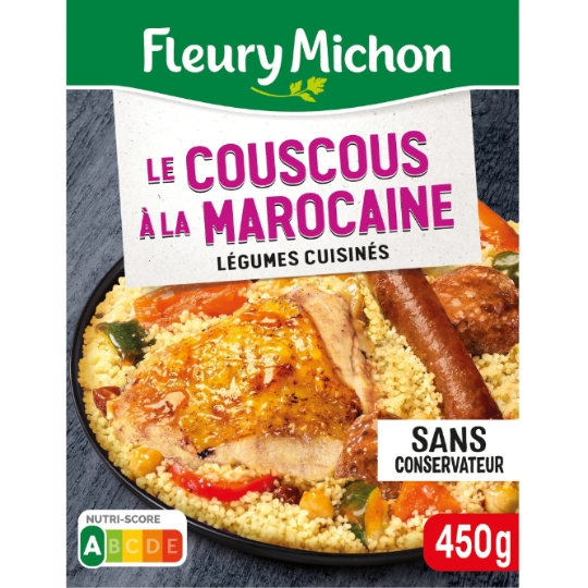 Plat cuisiné couscous à la marocaine FLEURY MICHON