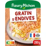 Plat cuisiné gratin d'endives au jambon supérieur sans nitrite FLEURY MICHON