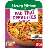 Plat Cuisiné PAD Thaï Crevettes Sauce Soja FLEURY MICHON