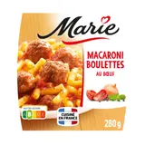 Plat cuisiné macaroni/boulettes bœuf MARIE
