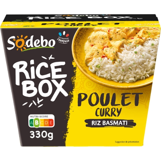 Box Riz Basmati au Poulet Sauce au Curry SODEBO