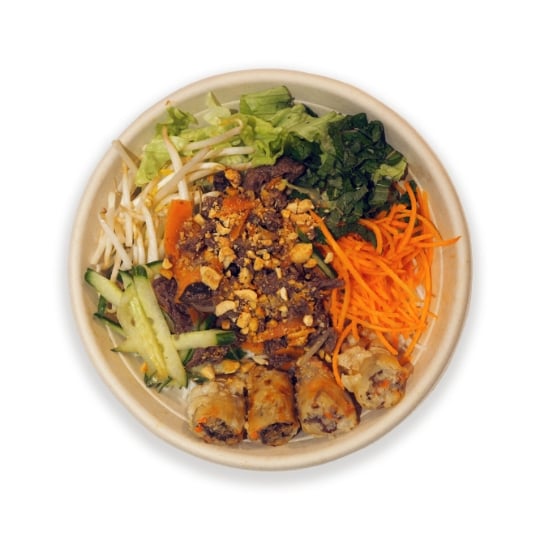 Plat cuisiné Bo Bun poulet et légumes BAMBU