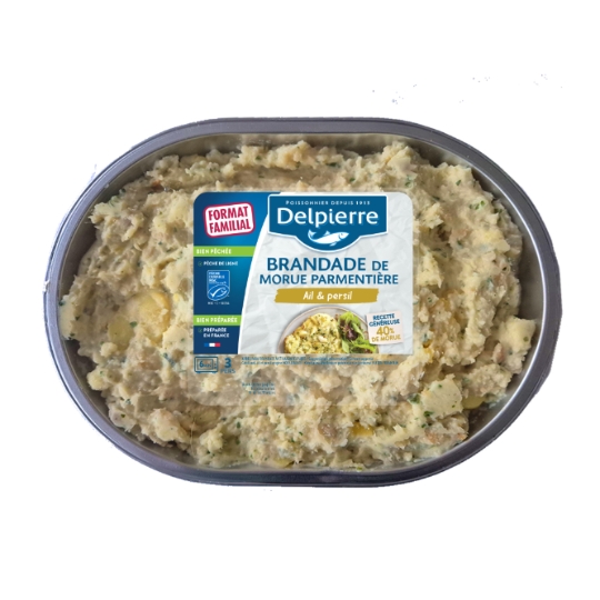Plat Cuisiné : Brandade de Morue Parmentière Ail & Persil DELPIERRE