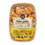 Petites gambas sauce curry riz aux petits légumes ESPRIT FRAIS