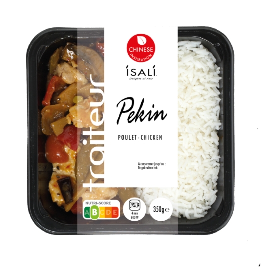 Plat cuisiné poulet Pékin et riz ISALI