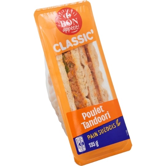 Sandwich poulet Tandoori CARREFOUR BON APPETIT !