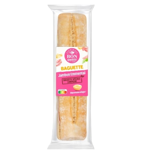 Sandwich jambon emmental CARREFOUR BON APPETIT !