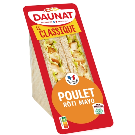 Sandwichs poulet rôti mayonnaise DAUNAT