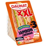 Sandwichs suédois jambon cheddar DAUNAT