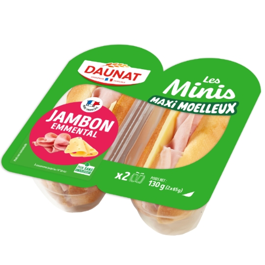 Sandwichs mini jambon emmental DAUNAT