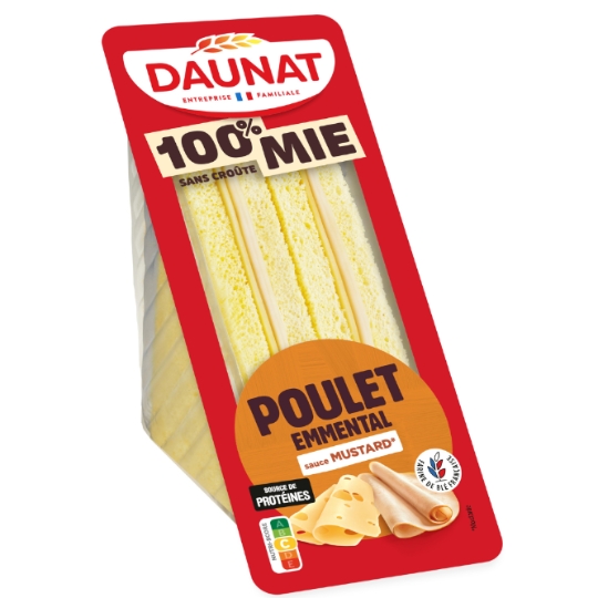 Sandwich s/croûte poulet emmental DAUNAT