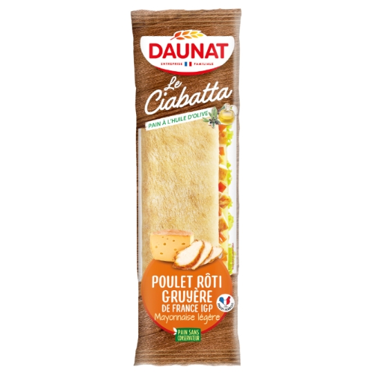 Sandwich Ciabatta poulet rôti DAUNAT
