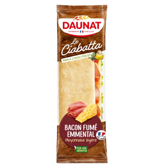 Sandwich Ciabatta bacon Emmental DAUNAT