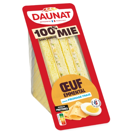 Sandwich Œuf Emmental Sauce Fromage Frais DAUNAT