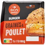 Burger graines & poulet CARREFOUR BON APPETIT !