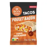 Tacos poulet bacon sauce fromagère CARREFOUR BON APPETIT !
