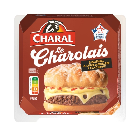 Burger le Charolais Emmental et Sauce Moutarde à l'Ancienne CHARAL