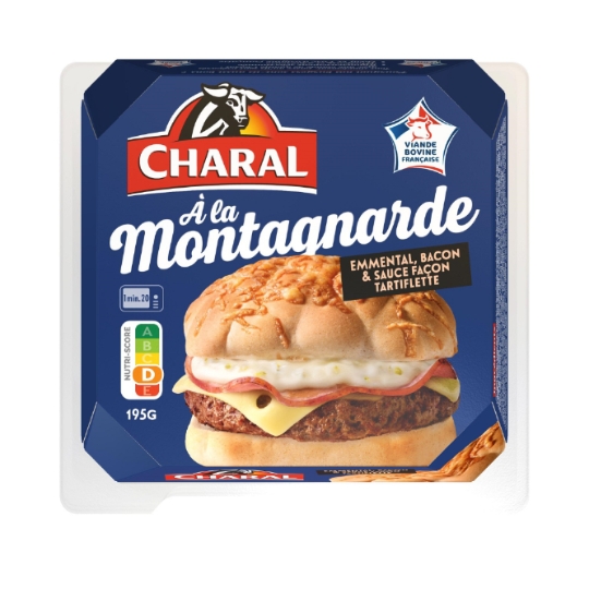Burger à la Montagnarde (Emmental, Bacon & Sauce Façon Tartiflette CHARAL