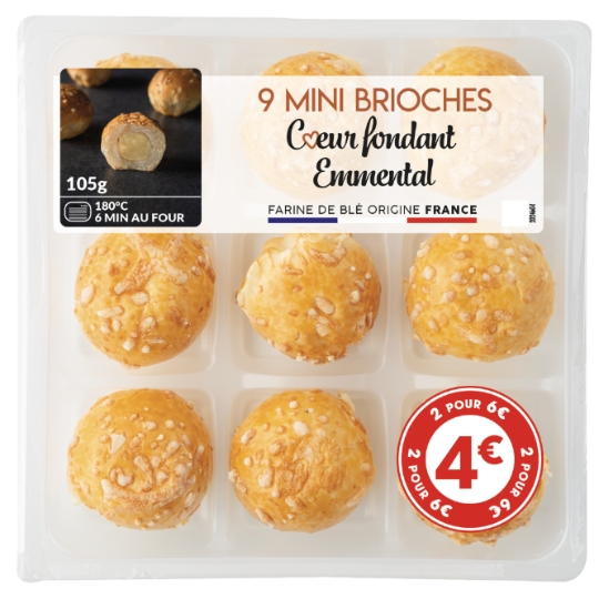 Briochettes Emmental MIX BUFFET