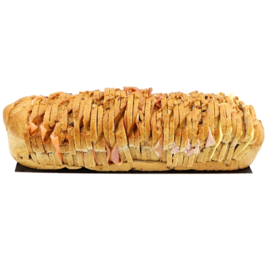 Pain Campagnard Garni 40 Toasts Saumon Fume, Jambon POULAILLON