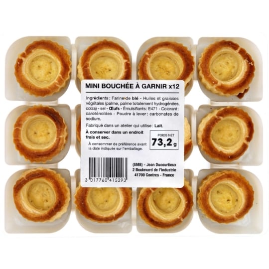 Mini Bouchées à Garnir