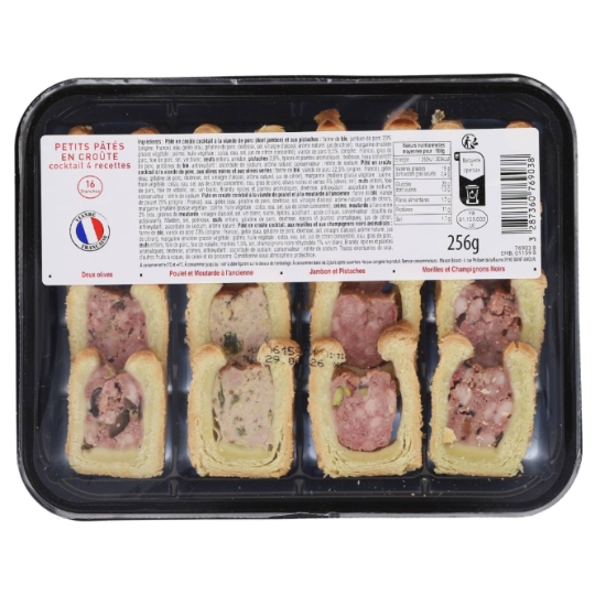 Mini Pâté en Croûte Assortiment