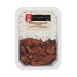 Porc au Caramel & riz LES TROIS D'ASIE