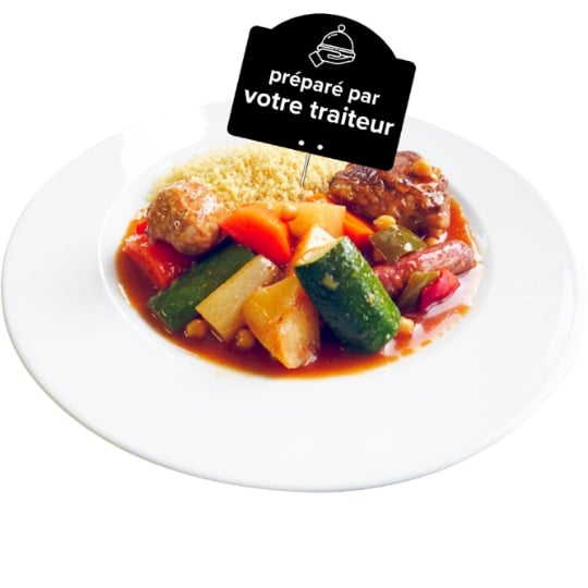 Plat cuisiné Couscous royal