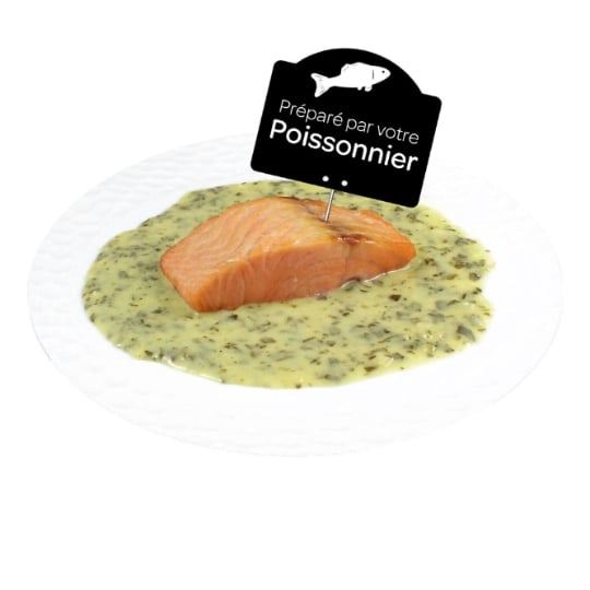Pavé de saumon sauce oseille