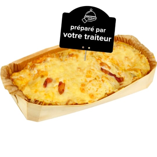 Plat cuisiné gratin raclette familial