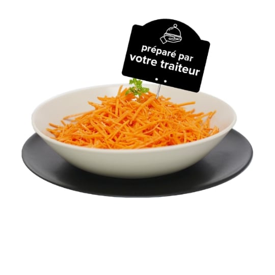 Carottes râpées assaisonnées