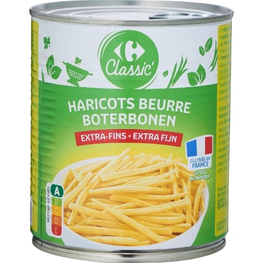 Haricots beurre extra-fins CARREFOUR CLASSIC'