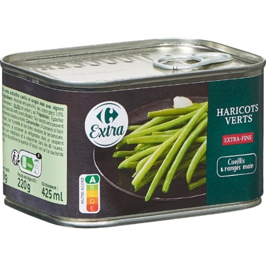 Haricots Verts Extra Fins CARREFOUR EXTRA