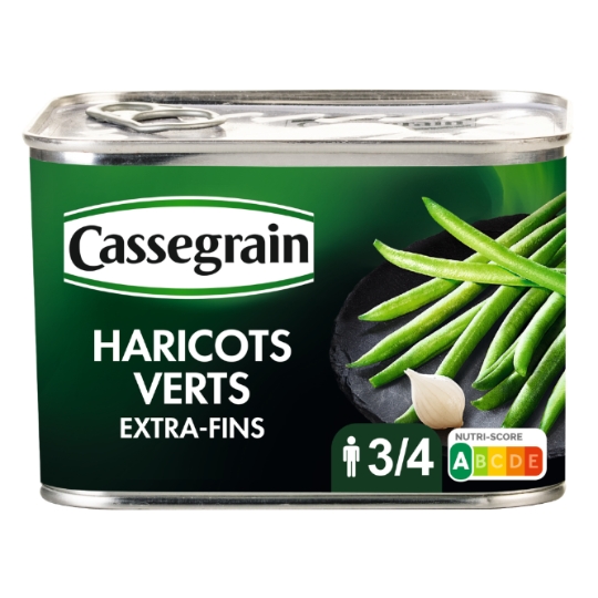 Haricots verts  extra-fins cueillis main CASSEGRAIN