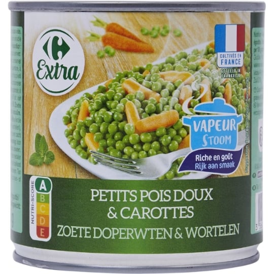 Petits pois carottes CARREFOUR EXTRA