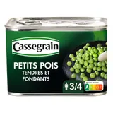 Petits pois tendres et fondants CASSEGRAIN