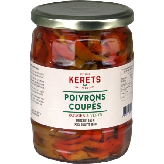 Poivrons coupés rouges & verts KERETS