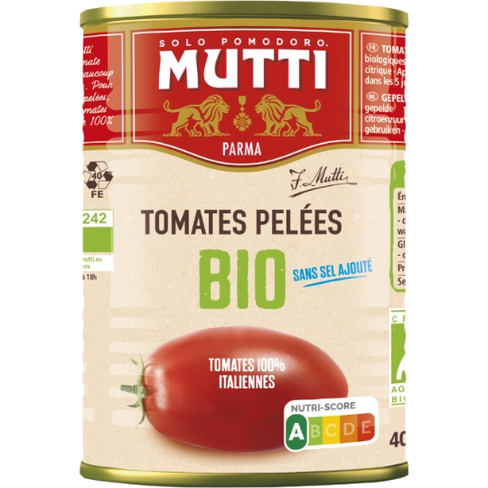 Tomates Pelées Bio MUTTI