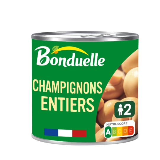 Champignons entiers sans sulfite et sans additif BONDUELLE
