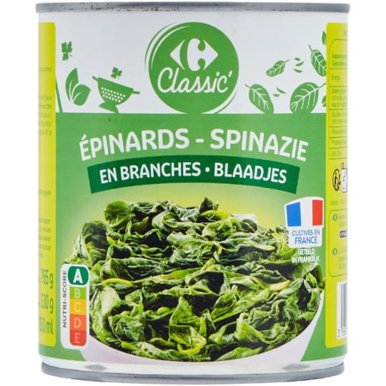 Epinards en branches CARREFOUR CLASSIC'