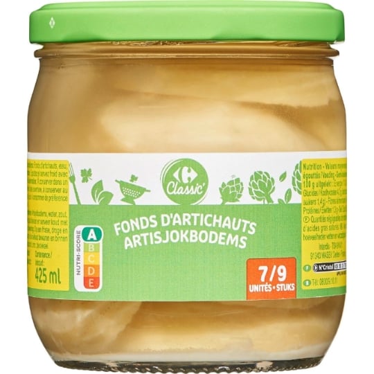 Fonds d'Artichauts CARREFOUR CLASSIC'
