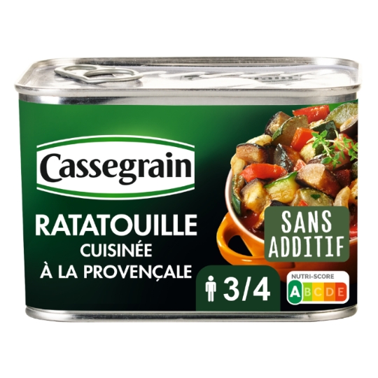 Ratatouille cuisinée à la provençale CASSEGRAIN