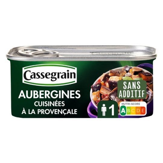 Aubergines cuisinées à la provençale CASSEGRAIN