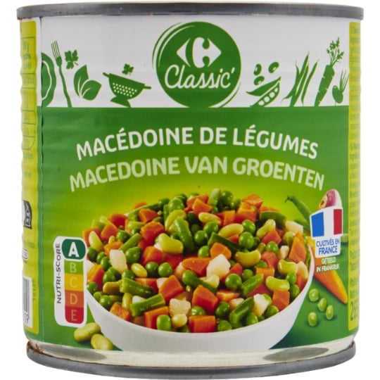 Macédoine de légumes CARREFOUR CLASSIC'