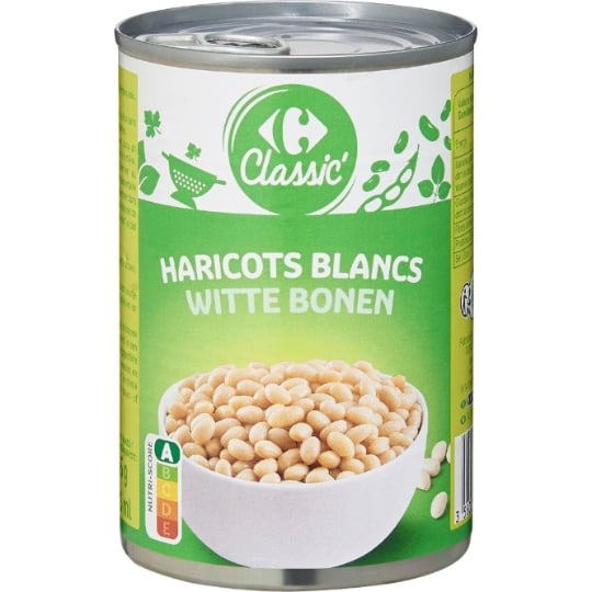 Haricots blancs blancs CARREFOUR CLASSIC'