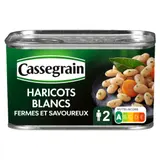 Haricots blancs préparés fermes et fondants CASSEGRAIN