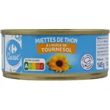 Miettes de Thon à l'Huile de Tournesol CARREFOUR CLASSIC'