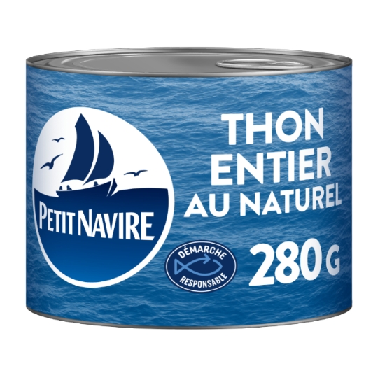 Thon Entier Albacore au Naturel PETIT NAVIRE